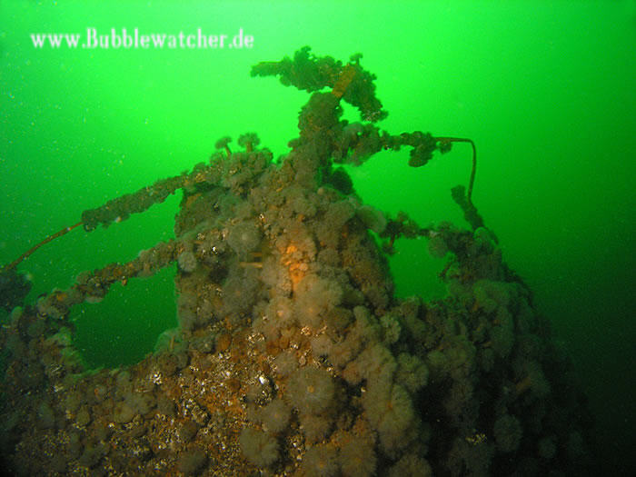 Reling auf dem Poopdeck